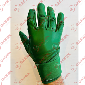 Gants de frappe de baseball en cuir, couleur rouge, adhérence super forte, qualité professionnelle, manchette longue, gants de frappe robustes - Product Image 5