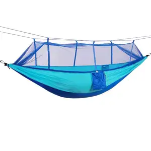 Hamac de Camping de qualité supérieure avec moustiquaire, lit-balançoire Portable ultraléger et coupe-vent pour 2 personnes avec filet