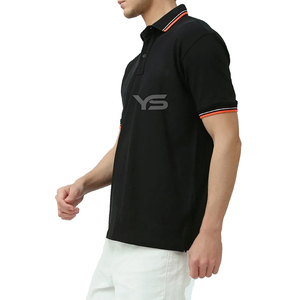 Tela mixta de Spandex de algodón de alta calidad para Polo transpirable estilo informal bordado Technics logotipo bordado personalizado - Product Image 4