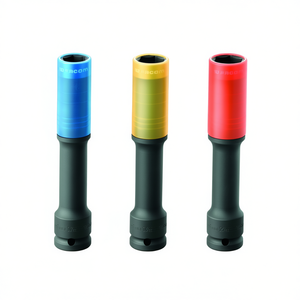 Long Reinforced <b>Impact</b> <b>Sockets</b> Set for Alloy Wheels with for Teflon Protection 3pcs. USAG <b>Socket</b> Tool - Product Image 2