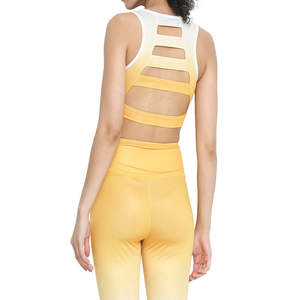 Conjuntos de entrenamiento de Yoga para mujer Sujetador acanalado Tops Deporte Fitness Ejercicio Elástico Jogging Ropa Sujetador deportivo para mujer - Product Image 5