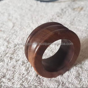 Anillos de Servilleta de Madera Clásicos Vintage, Accesorios de Mesa Ecológicos para Bodas y Fiestas, Porta Servilletas Hechos a Mano, Artesanía de la India - Product Image 5