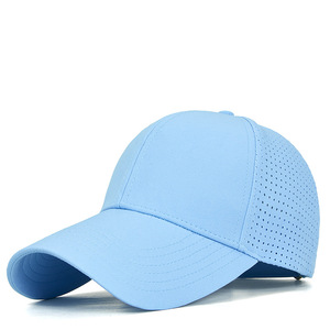 Gorra de béisbol perforada con láser con logotipo personalizado de fábrica al por mayor, gorra de béisbol de 6 paneles de alta calidad - Product Image 2