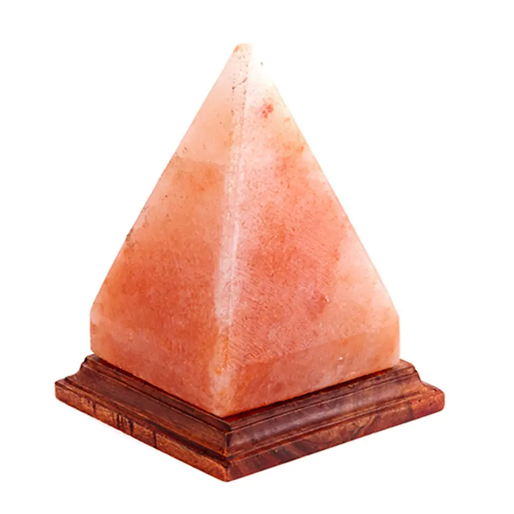 Pyramid Himalayan Salt Rock Lamp with Dimmer Switch Pink Salt-Sian Enterprises