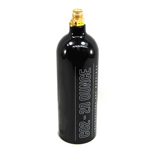 Tanque de CO2 para paintball de aluminio estándar industrial de 20 oz, probado a presión, suministro en EE. UU. - Product Image 2