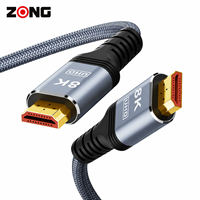 Cable HDMI 8K HD de Fábrica ZONG al por Mayor, Cable HDMI 2.1 Compatible con 4K 120Hz, Cable HDMI HDR EARC de Ultra Alta Velocidad 8K