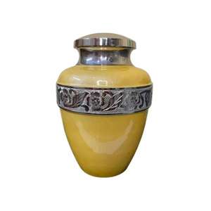 Urne de crémation pour adultes de qualité supérieure Conteneur de cendres en aluminium pour restes humains Urne funéraire en métal Fabricant et fournisseur direct - Product Image 1