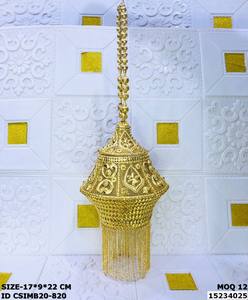 Sac à main de soirée en métal artisanal Craftstages International, sac à main de mariage, motif de cœur en perles à la mode, doublure en satin, fermeture à rabat - Product Image 2