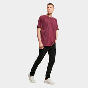 Haute qualité hommes t-shirts poids lourd été 100% coton solide surdimensionné été à manches courtes t-shirts bouffée T-shirt pour hommes - Product Image 5