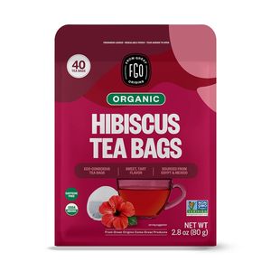 Té de Hibisco Orgánico FGO, 40 Bolsitas, Bolsitas de Té Ecológicas - Product Image 4