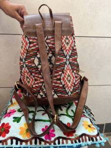 Mochila de cuero Jacquard unisex, mochila de cuero auténtico hecha a mano con nuevo diseño, Bolsa multiusos impermeable, producto a granel al por mayor - Product Image 2