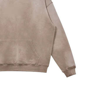 Sudadera Extra Grande con Efecto Desgastado por el Sol, 460 GSM, Gruesa, Lavada al Ácido, Corte Regular, 100% Algodón, Sudadera de Invierno para Hombre y Mujer - Product Image 3