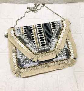 Sac à main ethnique bohème pour femmes, sac à main multifonctionnel pour mariage, fête et occasions festives - Product Image 5