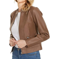 100% vestes en cuir de haute qualité conçu sur mesure vêtements d'extérieur d'hiver pour femmes solide Original produit de qualité supérieure teint uni en 2025