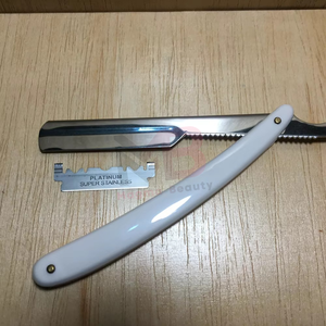 Nouveautés Rasoirs à lame droite pour éclaircir les cheveux Personnalisés Meilleure qualité Rasoirs de coiffure en acier inoxydable avec logo personnalisé - Product Image 3