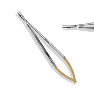 High Quality 14cm Stainless Steel Manual Hemostat Needle <b>Holder</b> Straight Tc Castroviejo Dental Surgery Implant Forceps - Product Image 6