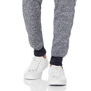 กางเกงเอวสูงสำหรับผู้ชายกางเกงวิ่งขายาวผ้าคอตตอนแบบยืดได้สำหรับใส่ไปยิมสีพื้น - Product Image 2