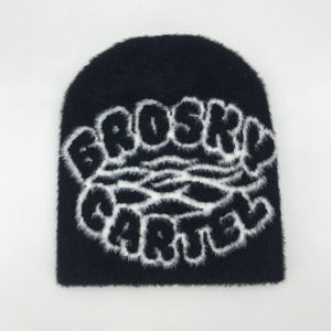 Gorro cálido de invierno personalizado para adultos de punto Mohair con también gorros Jacquard bordados en 3D 2025 - Product Image 6