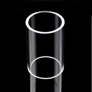 特注プラスチックプロファイル 直径 高透明度 クリア 透明 PMMA 丸パイプ プラスチック アクリル シリンダーチューブ - Product Image 1