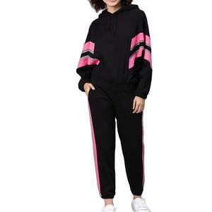 Nouveauté 100% coton hiver chaud femmes survêtement confortable décontracté solide fermeture éclair conception disponible différentes couleurs privé - Product Image 1