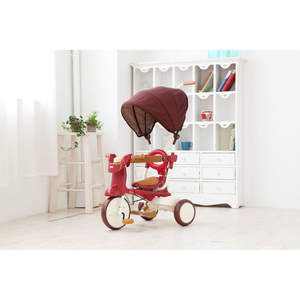 Tricycle pliable en plastique 3-en-1 Iimo avec auvent pour enfants de 2 à 4 ans - Product Image 1