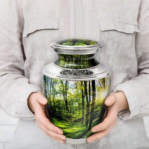 Urnes forestières pacifiques pour les cendres Urnes de crémation masculines adultes pour les cendres humaines Femelle adulte. Urne décorative pour cendres humaines - Product Image 2