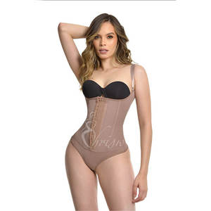 FAJA <span class=keywords><strong>BODY</strong></span> <span class=keywords><strong>TANGA</strong></span> CON TIRANTE AJUSTABLE Y 3 FILAS DE BROCHES Fajas reductoras y moldeadoras para mujeres Fajas Bragas Firme Barriga - Product Image 4