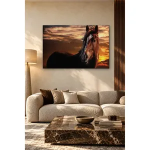 Impression sur toile Fida Bay Horse at Orange Sunset - Product Image 3
