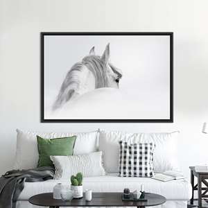 Elegant Animal Decor Printed Canvas Artwork - Modern Home Accent,BLACK <b>FRAMED</b> CANVAS - Product Image 1