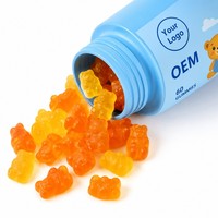 Gommes multivitaminées pour enfants avec probiotiques, supplément de fruits à mâcher pour la santé digestive, 60 gommes