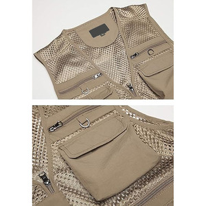 เสื้อกั๊กยุทธวิธีแบบลำลองยูนิเซ็กส์ทนทานพร้อมอุปกรณ์เสริมหน้าอกวัสดุผ้าฝ้ายโพลีเอสเตอร์เพื่อความปลอดภัยสำหรับกลางแจ้ง - Product Image 3