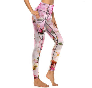 Custom women floroal <b>leggings</b> with logo stretch fabric OEM fitness <b>leggings</b> for gymwear activewear and promotional events - Product Image 5