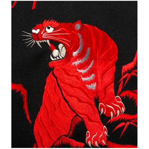 Vente en gros de support de veste universitaire d'hiver de style Preppy Service OEM personnalisé veste en cuir coupe-vent tissu de coquille de laine matériel de rue - Product Image 4