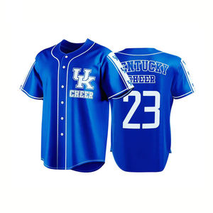 Bordado de aparejos, camisetas de béisbol personalizadas, tela de poliéster, último diseño, camisetas de béisbol, uniforme de entrenamiento de equipo de todas las series - Product Image 2