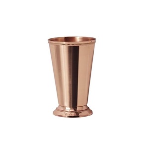 <b>Drinkware</b> Hammered Mint Julep Cup Shiny Silver Color Excellent Design Cocktail and Mocktail Glass Bartender Bar Tools - Product Image 2
