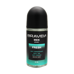 Desodorante Antitranspirante Líquido de Secado Rápido Braven Green Unisex Sport 50ml, Fragancia Duradera, Antioxidante para Adolescentes - Product Image 1