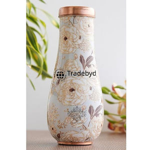 Handcrafted Copper <b>Bottle</b> by Tradebyd Elegant and Functional for Daily Use with Timeless Ayurvedic Wellness Appeal - Product Image 3