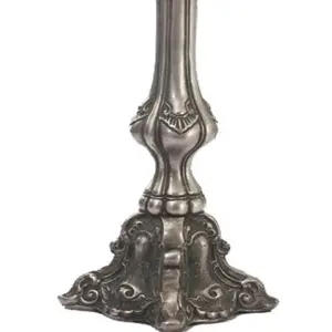 긴 줄기 황동 골드 단일 기둥 유리 votive 테이블 중심 조각 양초 홀더 럭셔리 황동 장식 라운드 기둥 candelabra