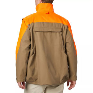 Veste de chasse en montagne personnalisée pour hommes en tissu imperméable durable de grande taille avec fermeture à glissière coupe-vent imprimé pour l'hiver et l'extérieur - Product Image 2