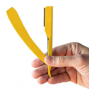 Maquinilla de afeitar de peluquero plegable de borde recto personalizada de alta calidad, maquinilla de afeitar de seguridad de salón para profesionales - Product Image 1