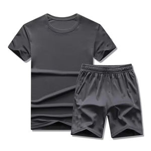 <b>Men's</b> Summer Street Casual 2-piece Set Breathable Cotton <b>Shorts</b> <b>And</b> <b>T</b>-<b>shirt</b> Wholesale Summer Wear New Arrival <b>Men</b> Sets - Product Image 1