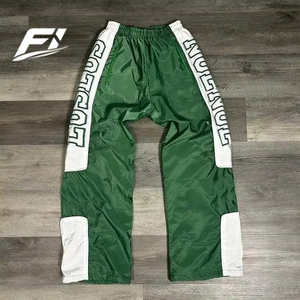 Pantalones cortavientos personalizados al por mayor para hombre, informales, con bordado desgastado, tallas grandes, estilo urbano, ligeros, de poliéster, fabricados en EE. UU. - Product Image 5