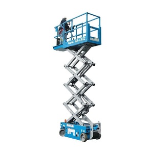 Elevador de tijera eléctrico barato, rango de altura de 15 pies a 21 pies, solución compacta a la venta para acceso interior - Product Image 2