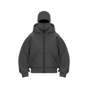 Tendance Hommes OEM Design Solide Poids Lourd Hiver Dernier Design Complet Personnalisé Doux Respirant Qualité Premium Sweats À Capuche - Product Image 6