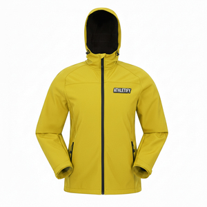 Veste Softshell Unisexe 100% Polyester Imperméable Antibactérienne Imprimée sur le Devant Coupe-Vent Légère pour la Randonnée en Plein Air Hiver - Product Image 1