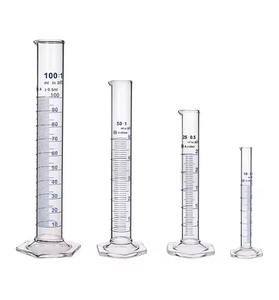 Heat-Resistant 25ml Measuring <b>Cylinder</b> made from Graduated Borosilicate <b>Glass</b> Labware for Scientific Use - Product Image 6