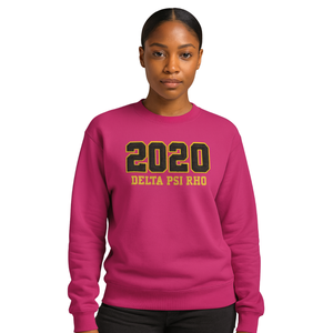 Delta Psi Rho Sorority girocollo felpa in cotone rosa Poly fondente anno 2020 vita greca abbigliamento Casual morbido e confortevole - Product Image 1