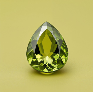 Magnifique péridot en forme de poire pour la conception de bagues uniques qui ajoutent une touche de vert frais aux bijoux fins, à des prix de gros. - Product Image 1