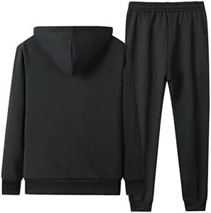 Conjuntos Deportivos de Invierno para Hombre Hechos a Medida, de Alta Calidad, Talla Grande, 100% Algodón, Felpa, Pantalones Deportivos Cálidos Casuales, Sudadera con Capucha, Logotipo de Impresión Personalizada - Product Image 5