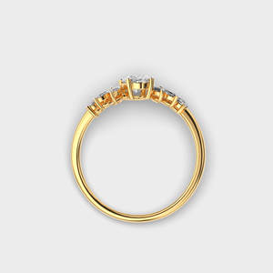 แหวนเพชรทรงหยดน้ำดาวประกายแสงทองคำ 14K หรูหรา สำหรับผู้หญิง เครื่องประดับชั้นดี ขายส่ง สำหรับส่งออก - Product Image 3